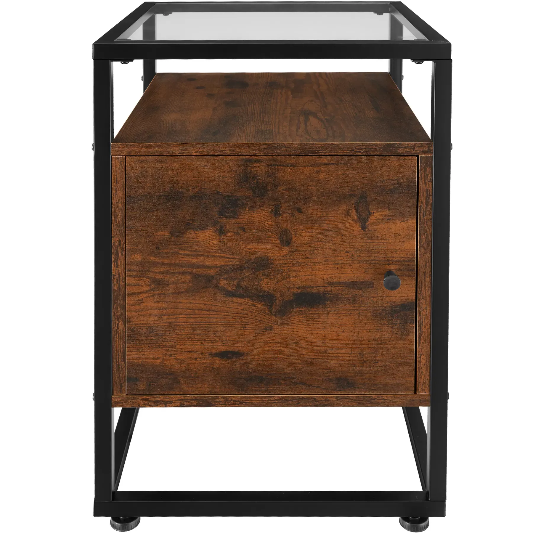 Illustration numéro 2 du produit Table de chevet Style industriel 40 x 43 x 605 cm Bois foncé