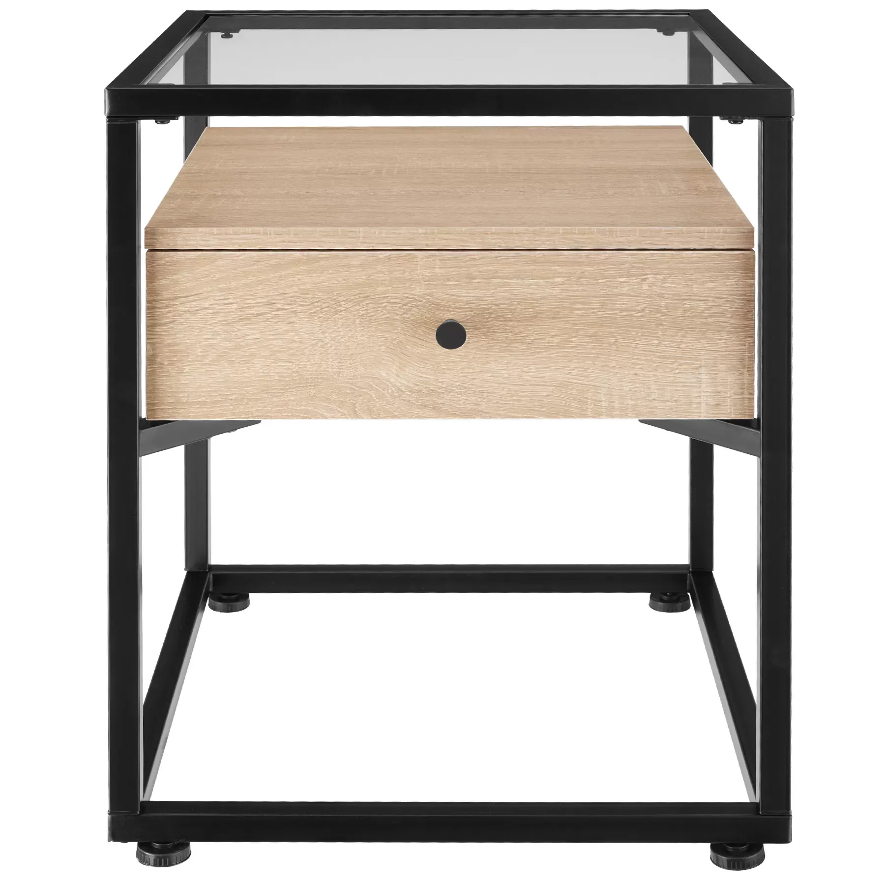 Illustration numéro 2 du produit Table de chevet Style industriel 43 x 45 x 545 cm Bois clair