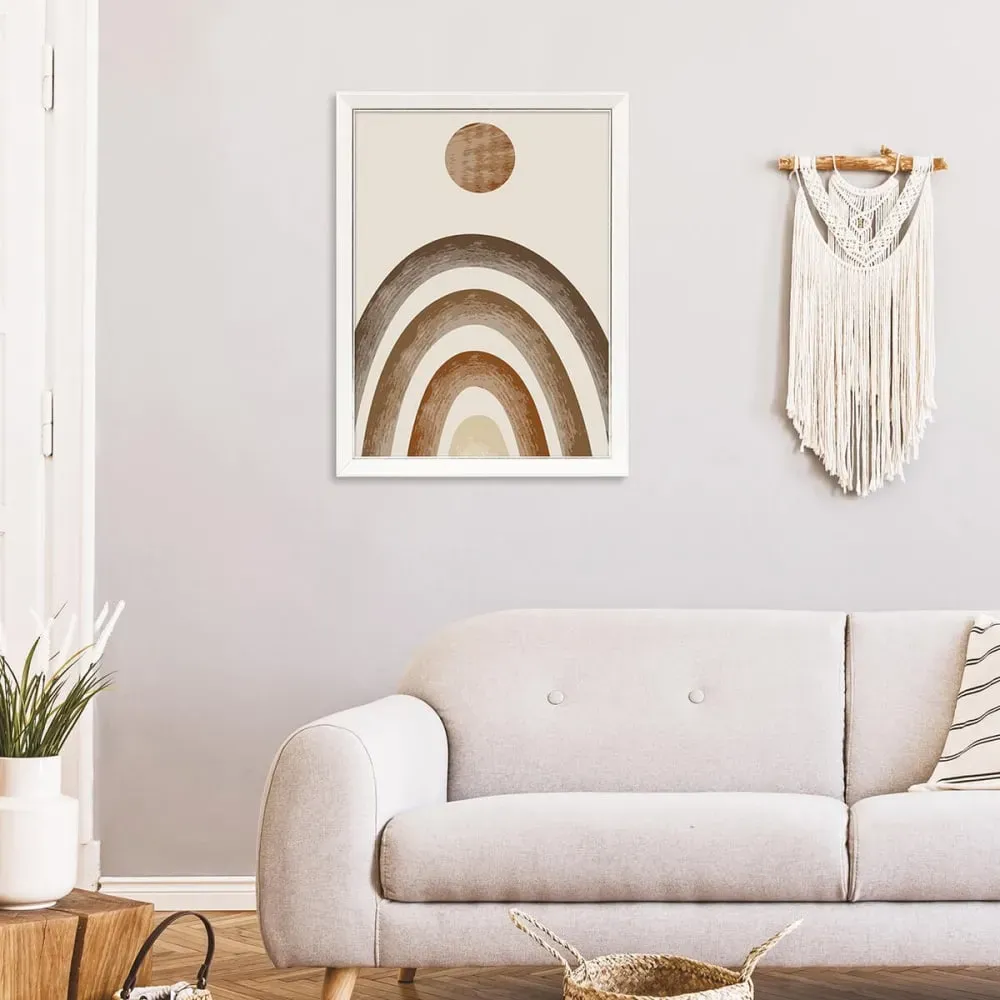 Illustration numéro 2 du produit Cadre photo blanc à la finition argent patiné 30x40 cm bois massif fsc