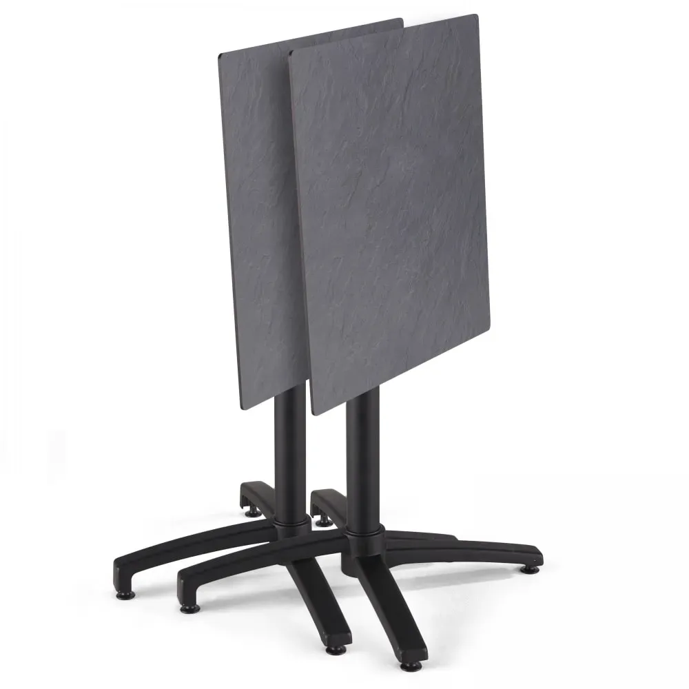 Illustration numéro 2 du produit Table de jardin 60 cm inclinable ardoise gris foncé