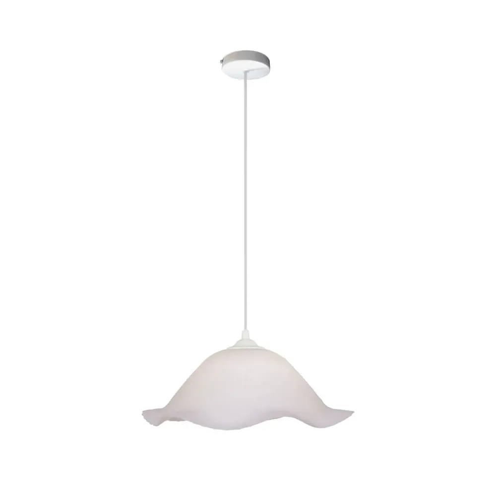 Illustration numéro 2 du produit Suspension  verre,Blanc ,H70xD36xP36cm.