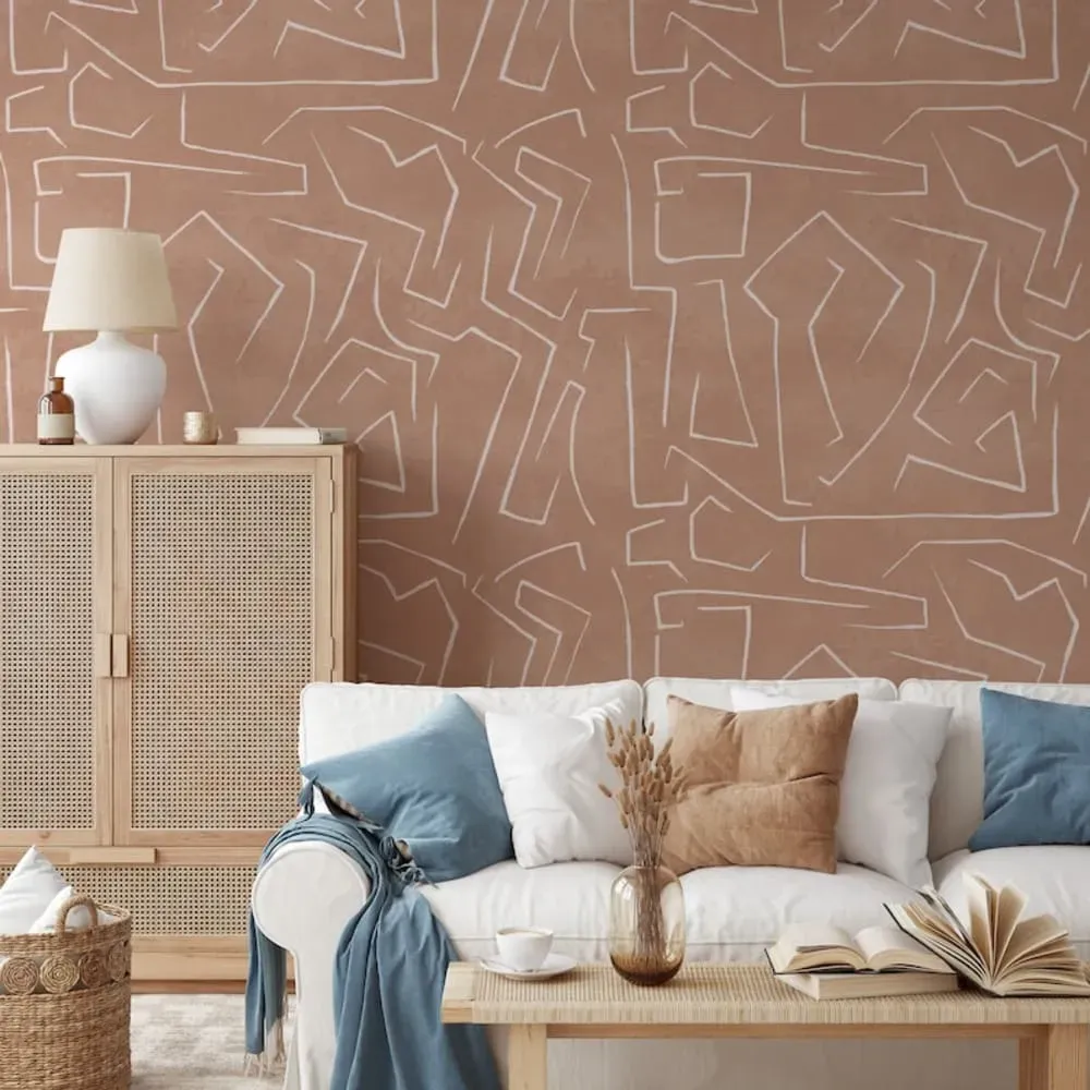 Illustration numéro 2 du produit Papier Peint Graffiti,papier écologique fin,200x280cm,8 feuilles