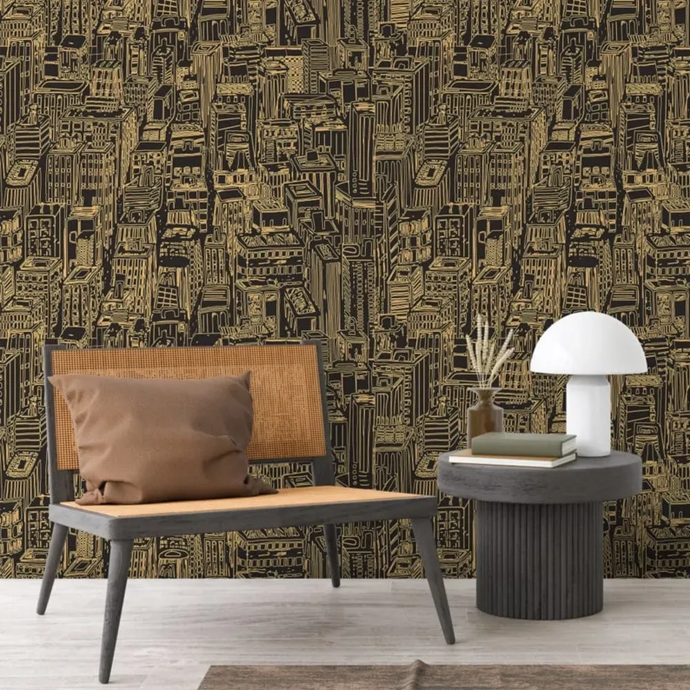 Illustration numéro 2 du produit Papier Peint New York,papier écologique fin,200x280cm,8 feuilles