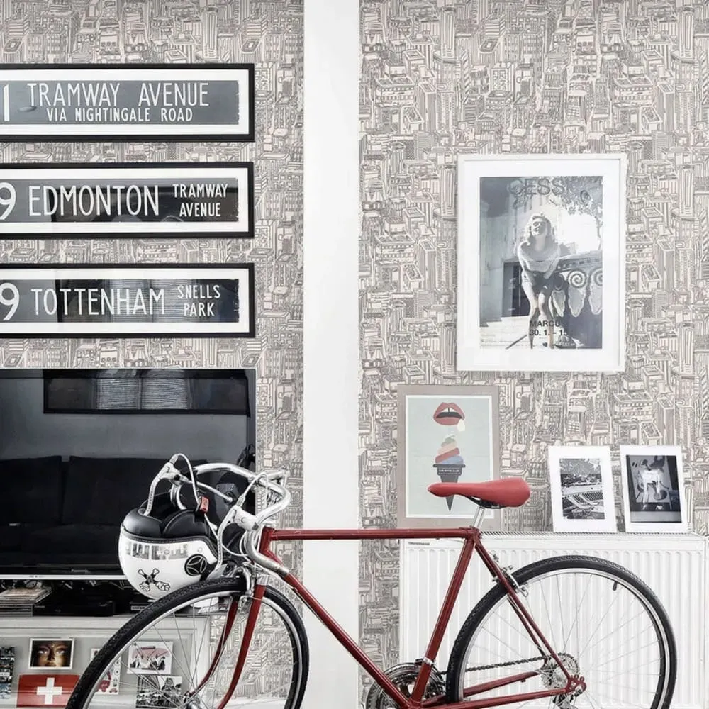 Illustration numéro 2 du produit Papier Peint Skyscrapers,papier écologique fin,200x280cm,8 feuilles