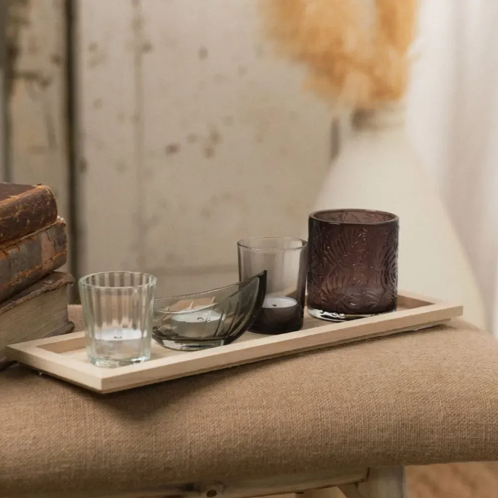 Illustration numéro 2 du produit Plateau bougeoir rectangulaire  TU