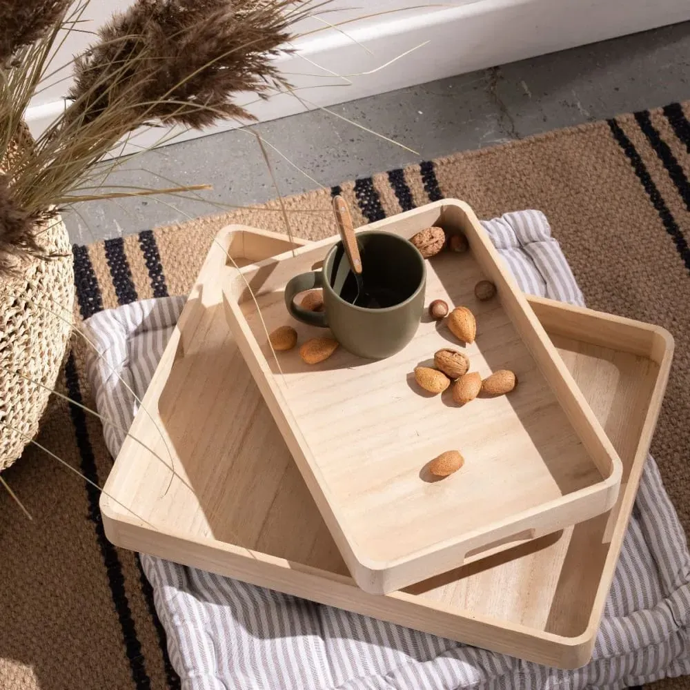 Illustration numéro 2 du produit Lot de 2 plateaux arrondis  TU