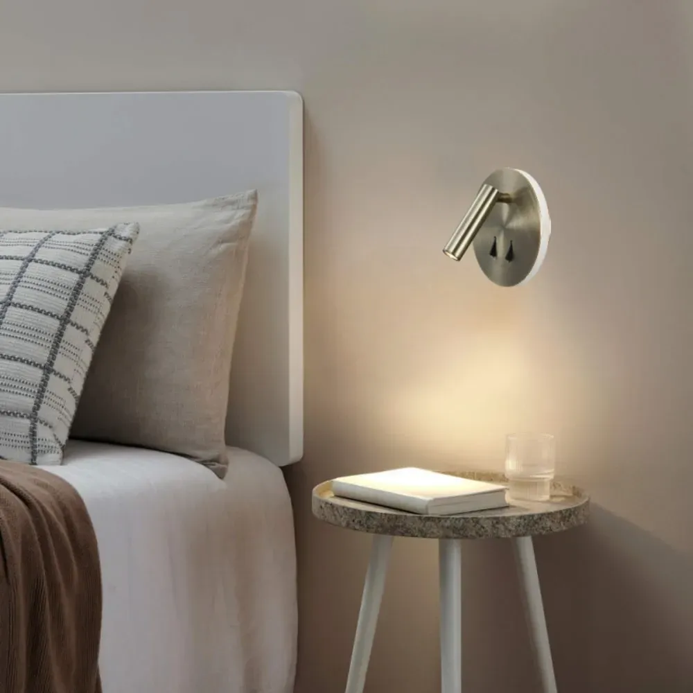 Illustration numéro 2 du produit Applique tête de lit led en laiton patiné