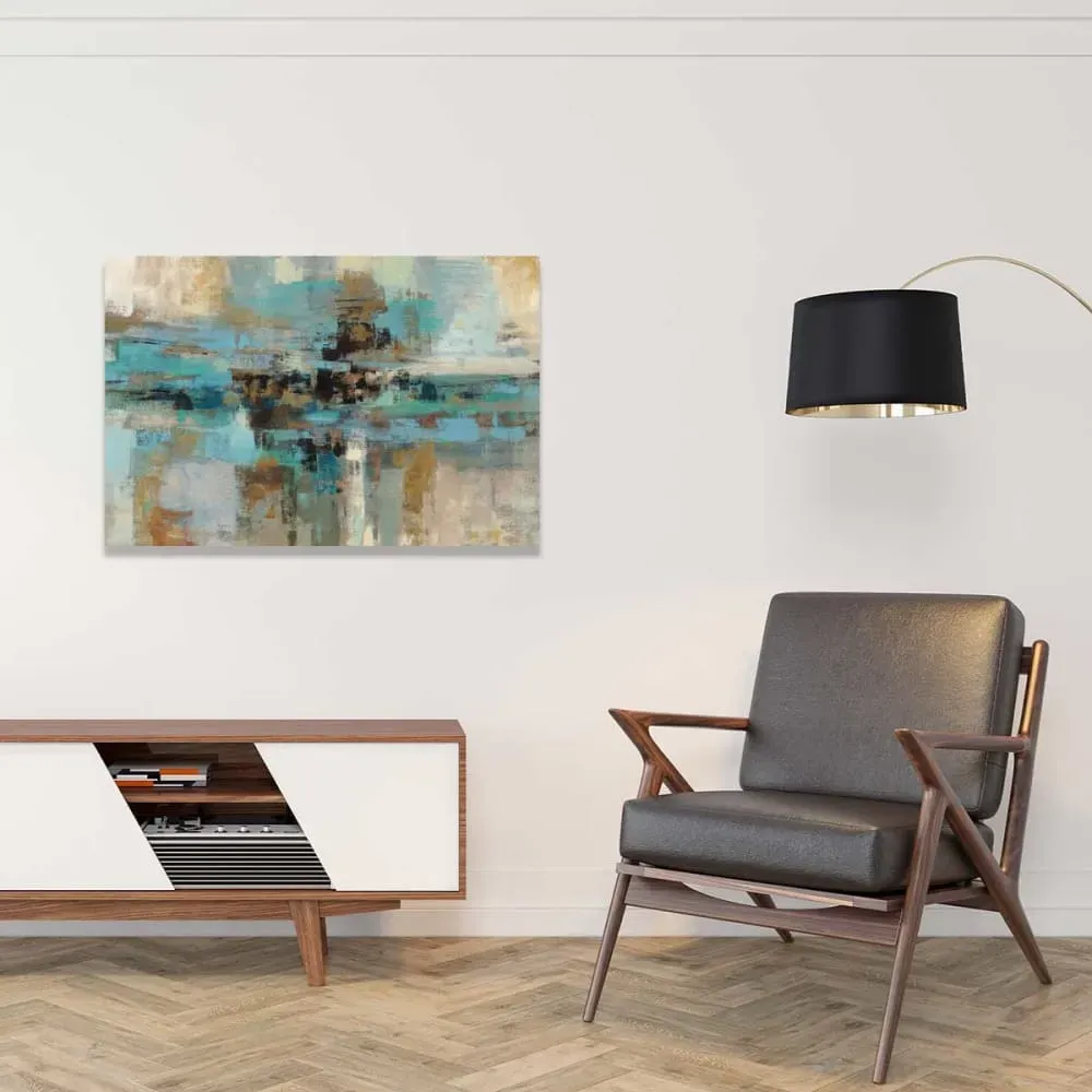 Illustration numéro 2 du produit Tableau moderne murale Fjord imprimé sur toile 90x60 cm