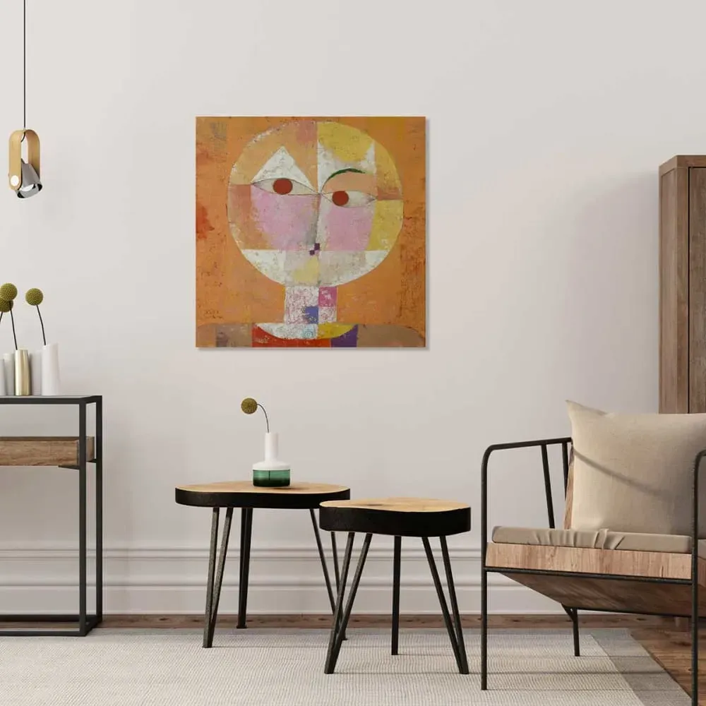 Illustration numéro 2 du produit Tableau d'art classique Senecio de Paul Klee imprimé sur toile 50x50cm