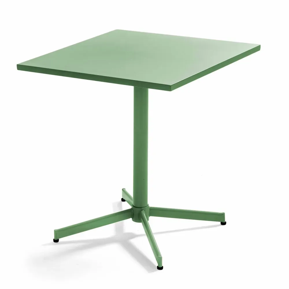 Illustration numéro 2 du produit Ensemble table inclinable de jardin et 2 chaises vert cactus