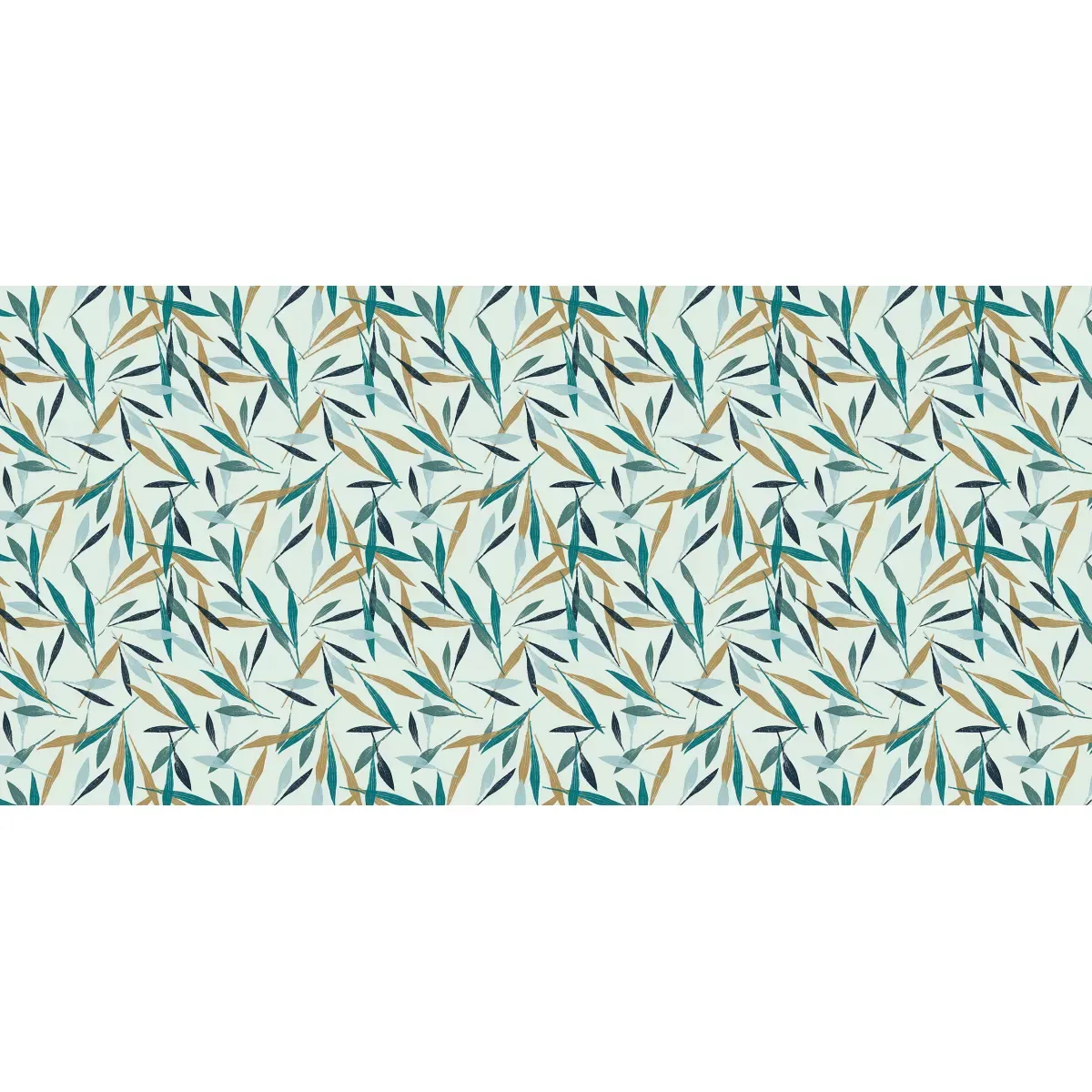 Illustration numéro 2 du produit Papier peint panoramique empreintes végétales couleurs 150x250cm