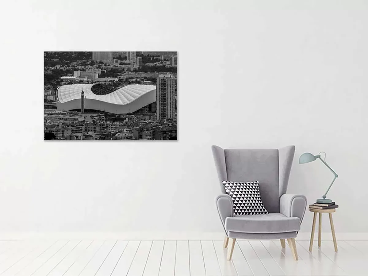 Illustration numéro 2 du produit Tableau photo VélodRome toile imprimée 120x80 cm