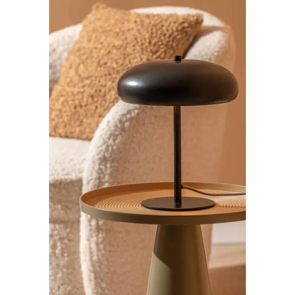 Illustration numéro 2 du produit Lampe de Table fer noir 20x20x30cm