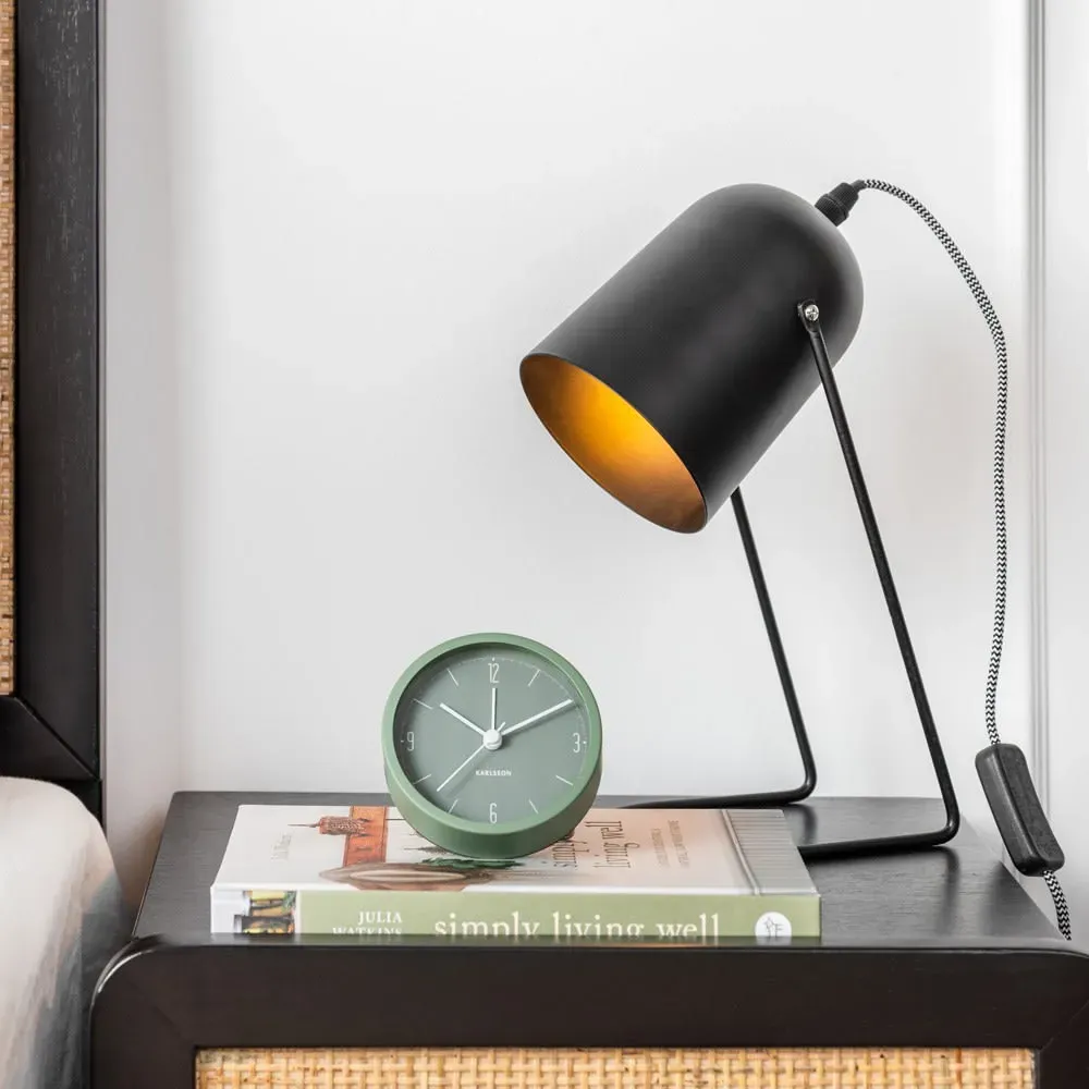 Illustration numéro 2 du produit Lampe de Table fer noir 30x18cm