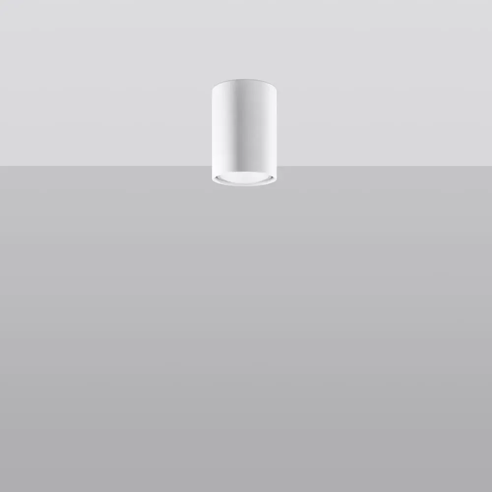 Illustration numéro 2 du produit Plafonnier acier blanc H 10 cm