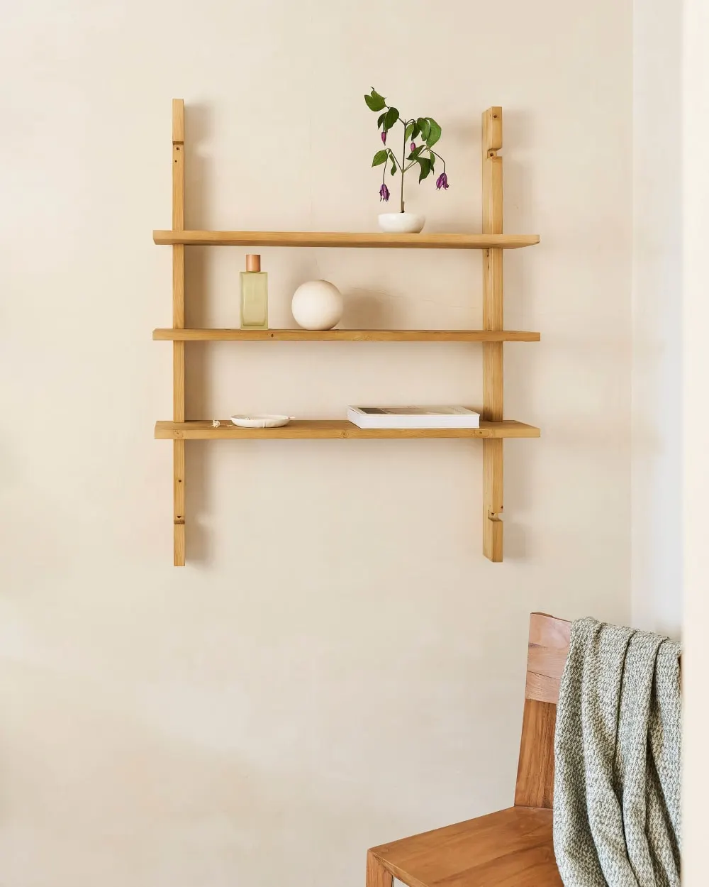 Illustration numéro 2 du produit Étagère modulaire individuelle naturel