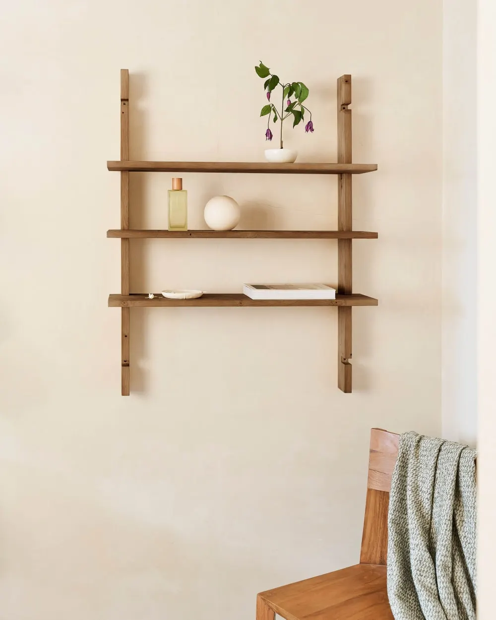 Illustration numéro 2 du produit Étagère modulaire individuelle marron