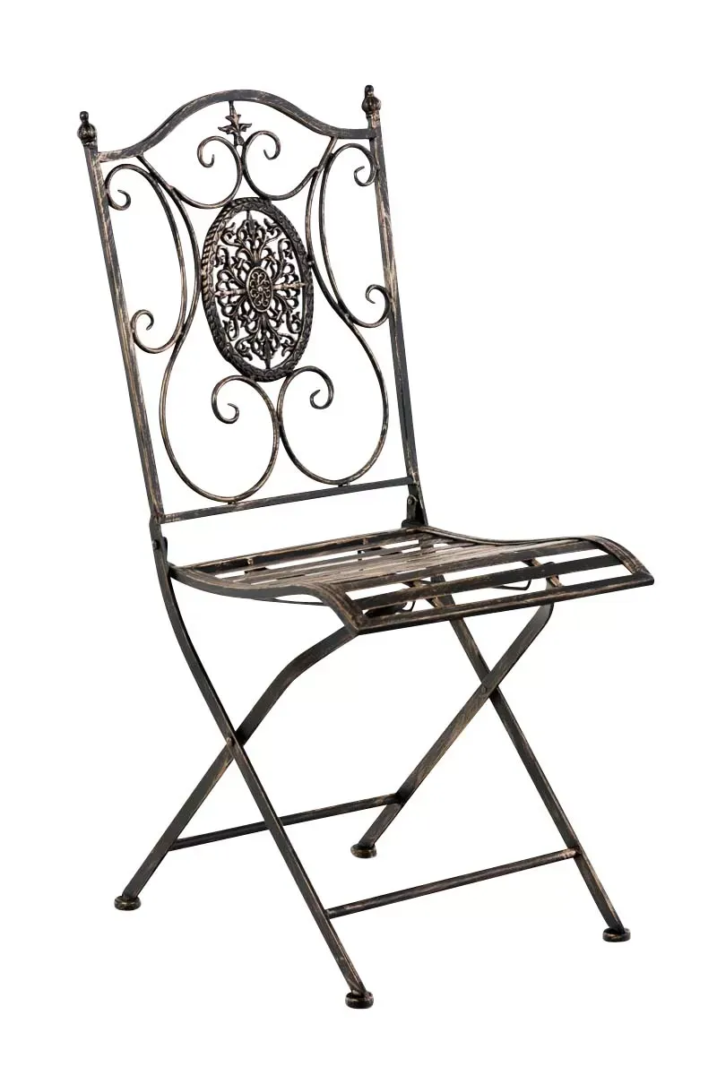 Illustration numéro 2 du produit Ensemble table et chaises de jardin en métal Bronze
