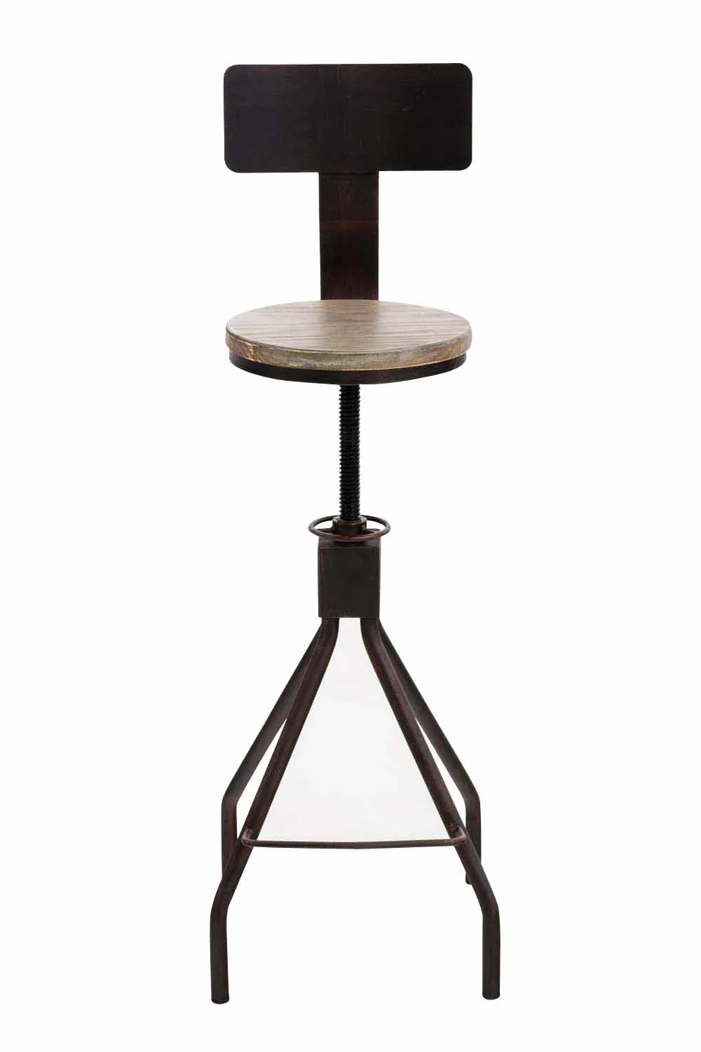 Illustration numéro 2 du produit Lot de 2 tabourets de bar industriel en métal Bronze