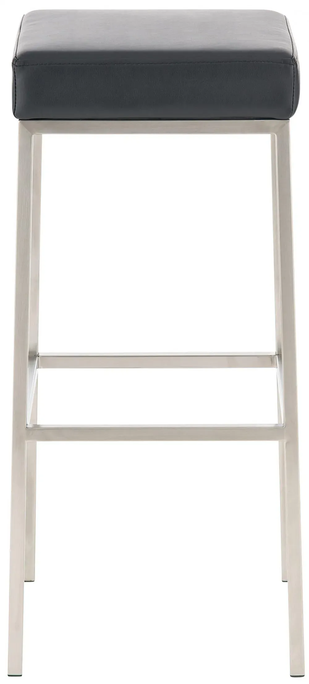 Illustration numéro 2 du produit Lot 2 tabourets de bar avec pieds en métal en pvc et synthetique Noir