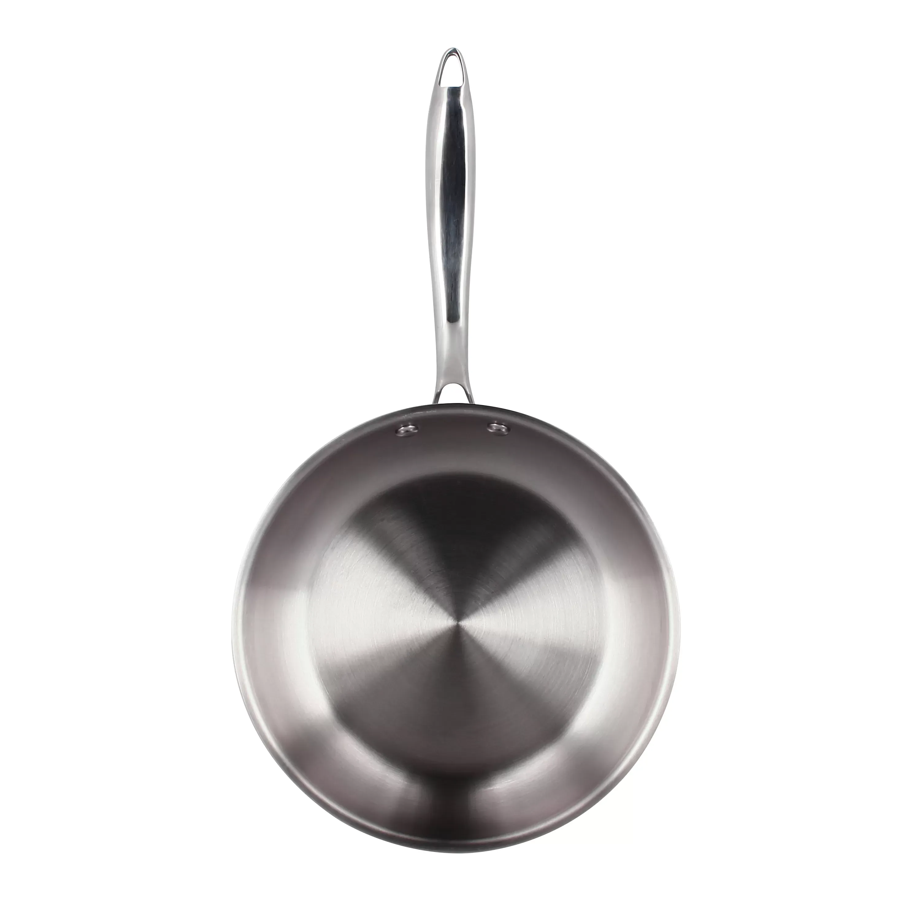 Illustration numéro 2 du produit Poêle en acier inoxydable 32cm - fait en France - tous feux