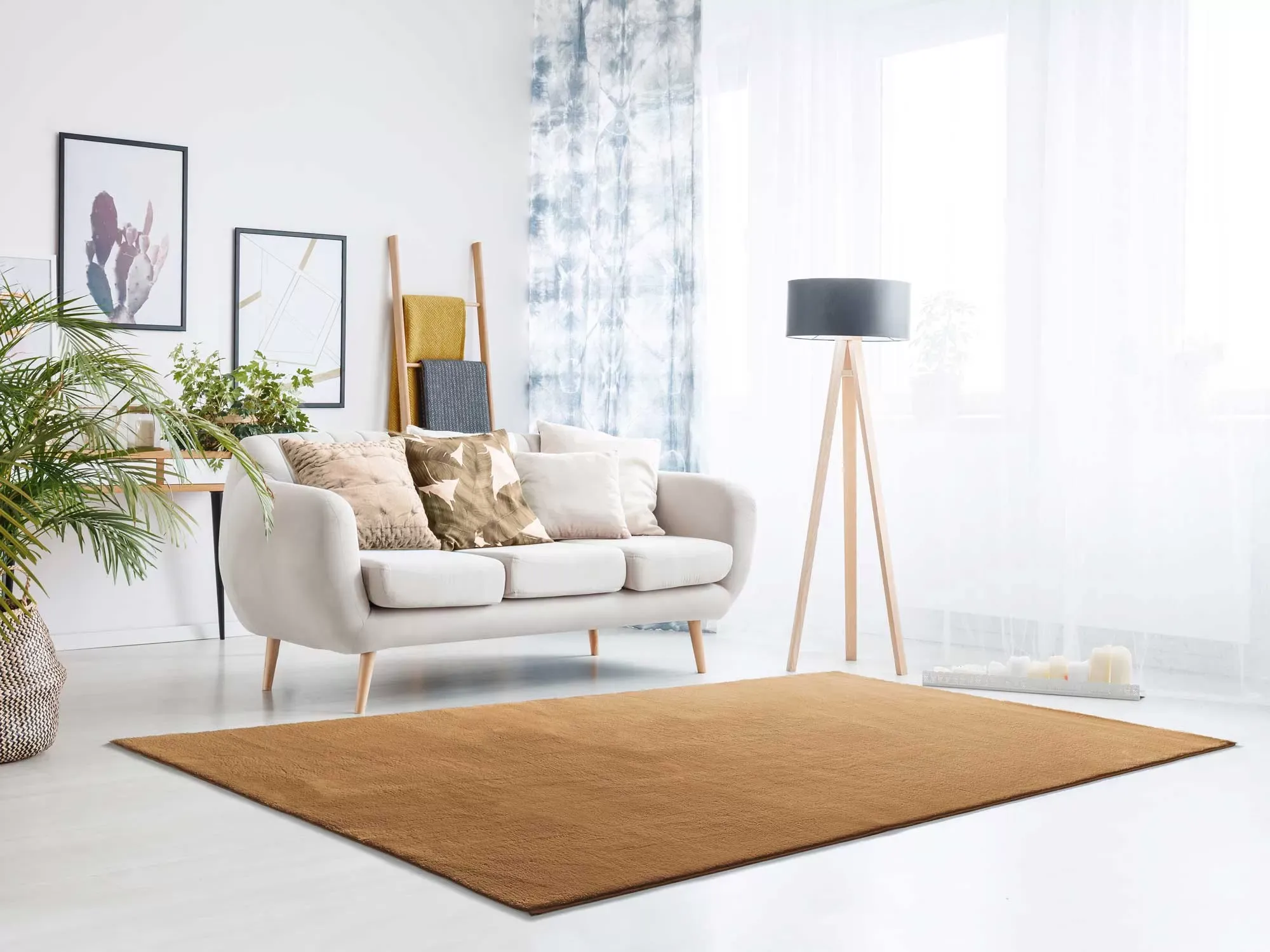 Illustration numéro 2 du produit Tapis lavable cuivre antidérapant 140x200 cm