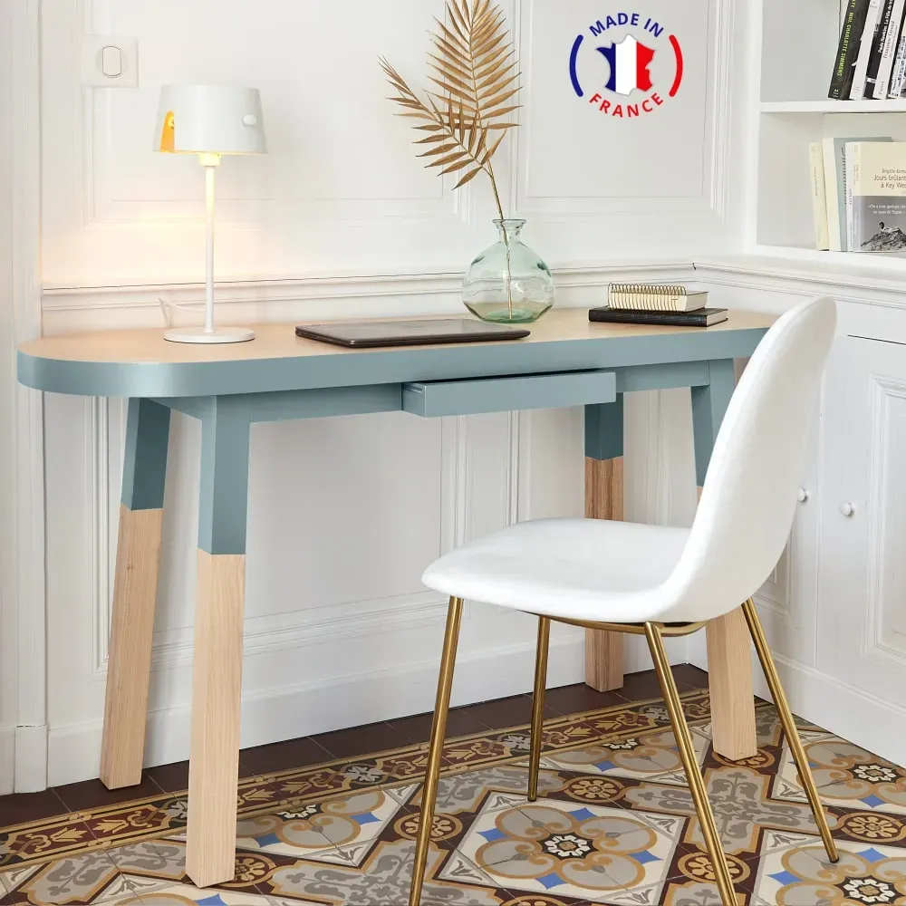 Illustration numéro 2 du produit Bureau Console 140 cm, 100% frêne massif