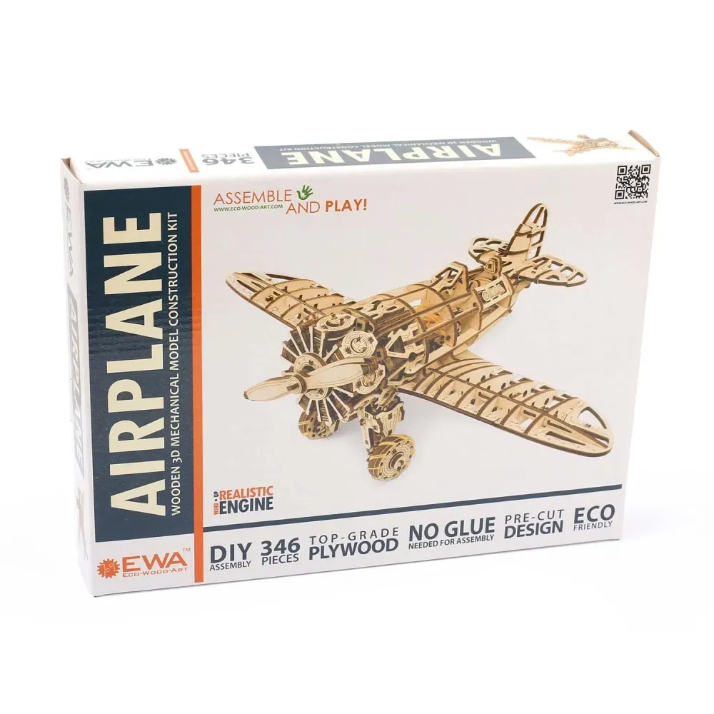Illustration numéro 2 du produit Maquette 3D En Bois - Avion 42 Cm