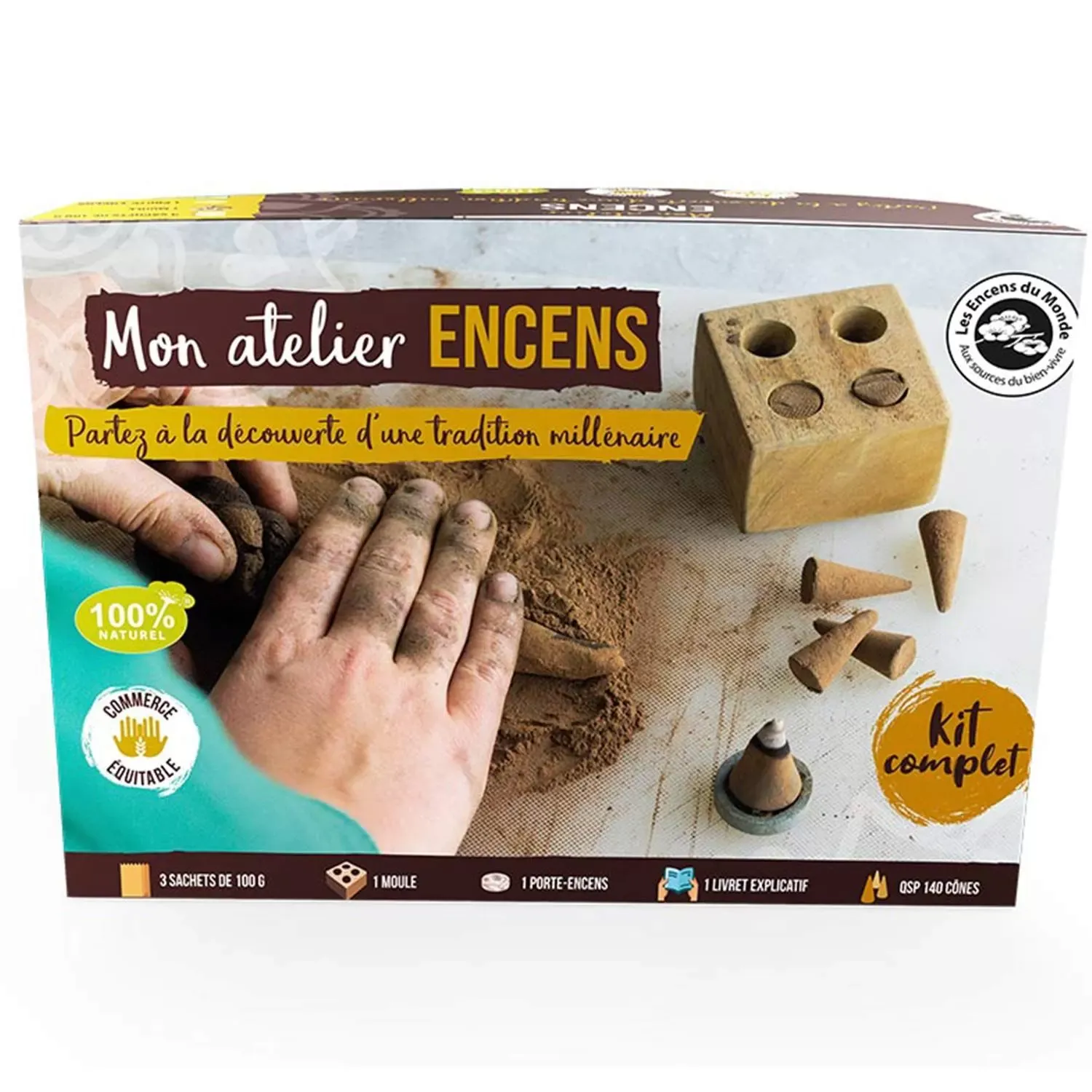 Illustration numéro 2 du produit Coffret DIY - fabriquer ses cônes d'encens