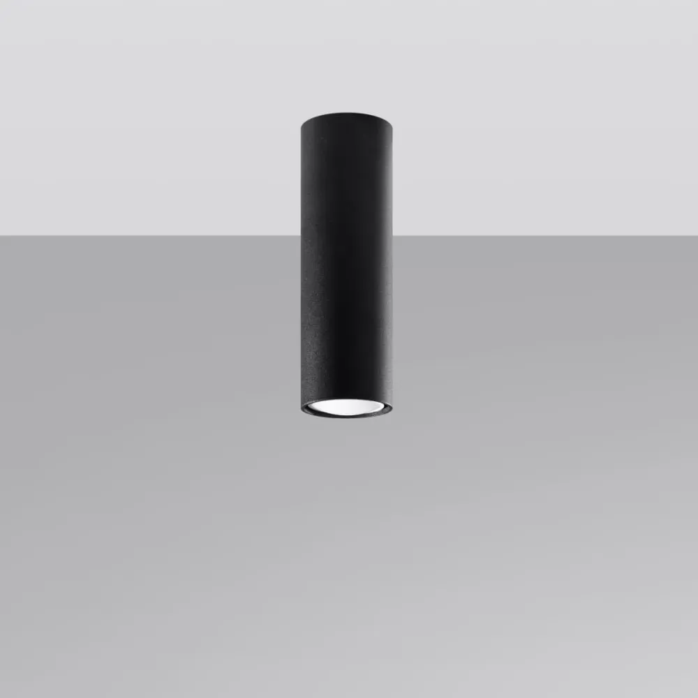 Illustration numéro 2 du produit Plafonnier acier noir H 20 cm