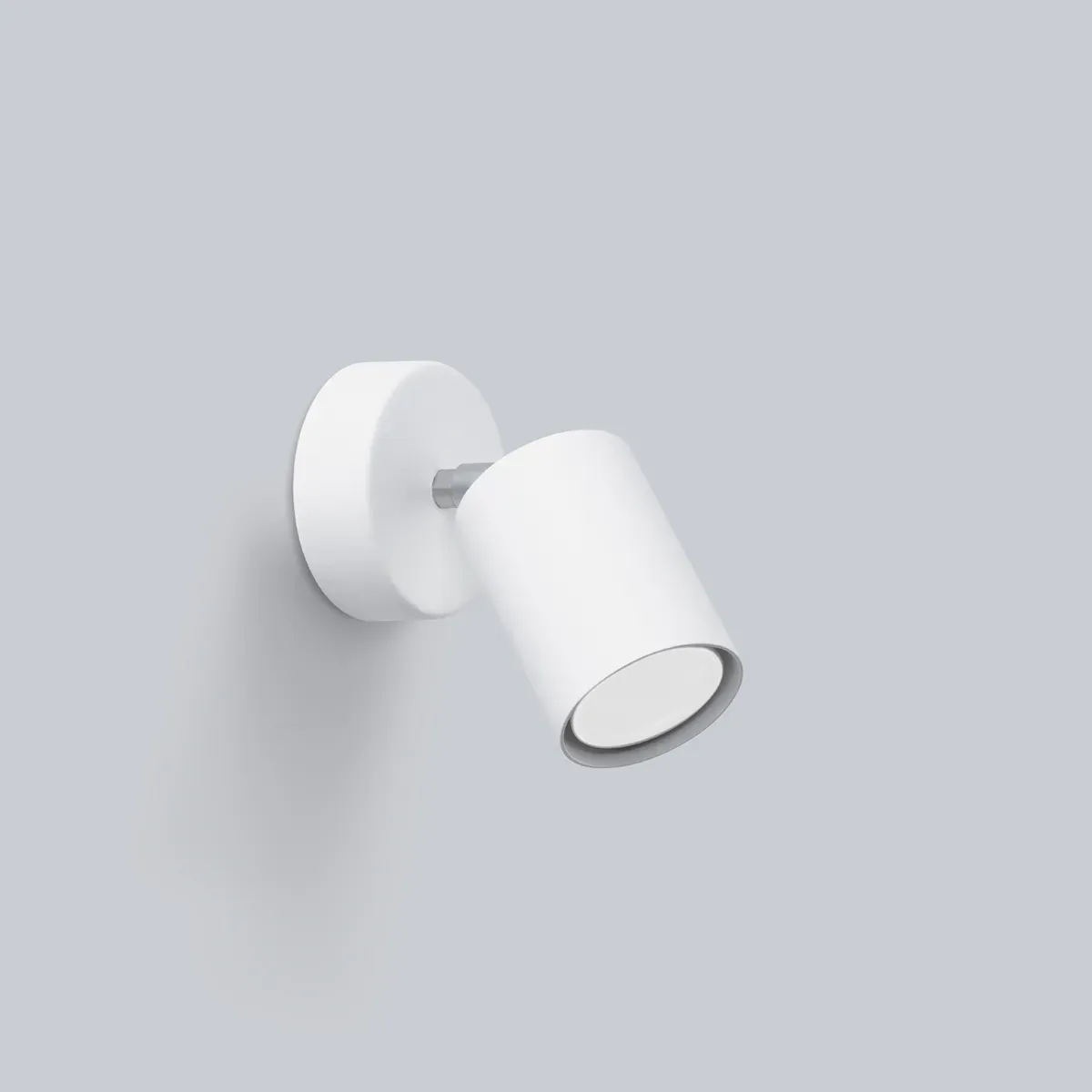 Illustration numéro 2 du produit Applique tube en métal, blanc L: 8cm