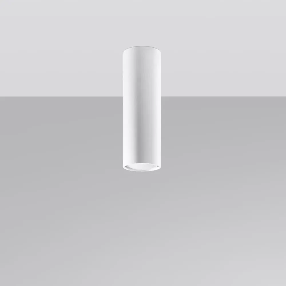 Illustration numéro 2 du produit Plafonnier acier blanc H 20 cm