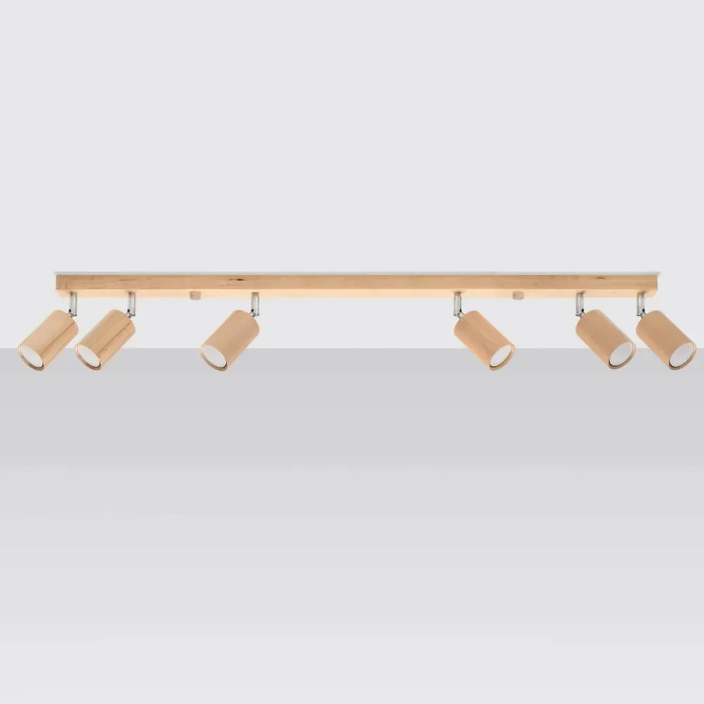 Illustration numéro 2 du produit Plafonnier bois chêne H 20 cm