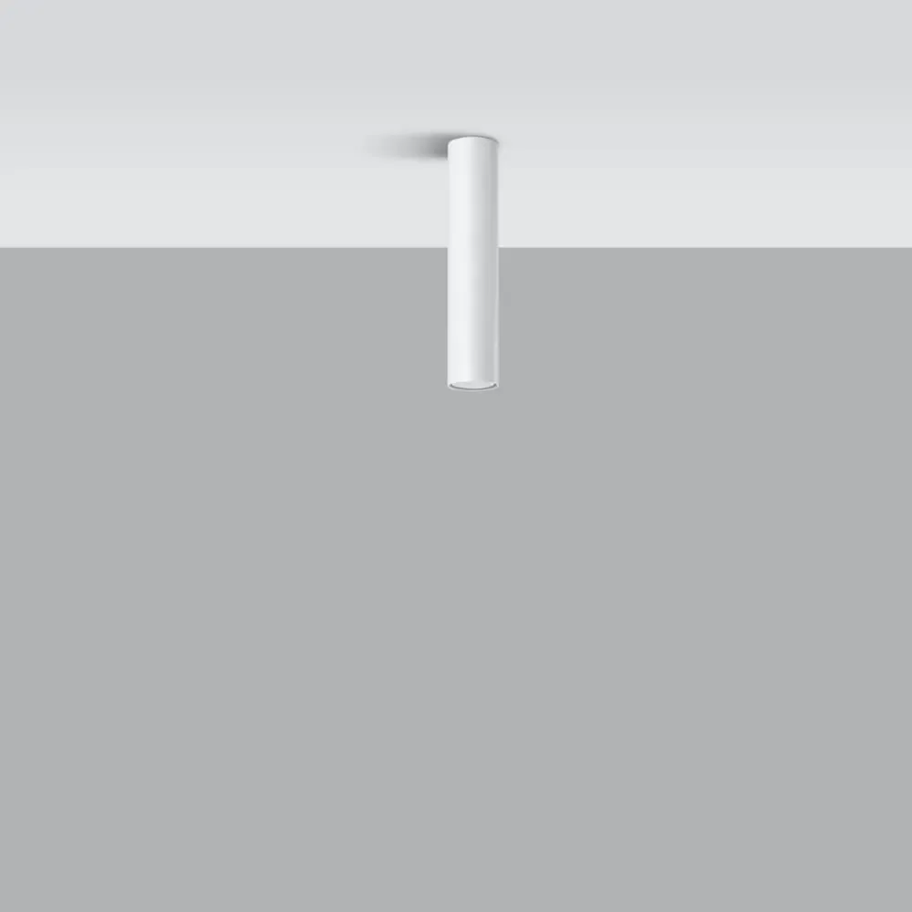 Illustration numéro 2 du produit Plafonnier acier blanc H 30 cm