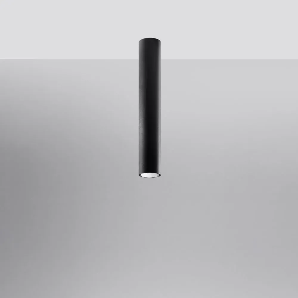 Illustration numéro 2 du produit Plafonnier acier noir H 40 cm