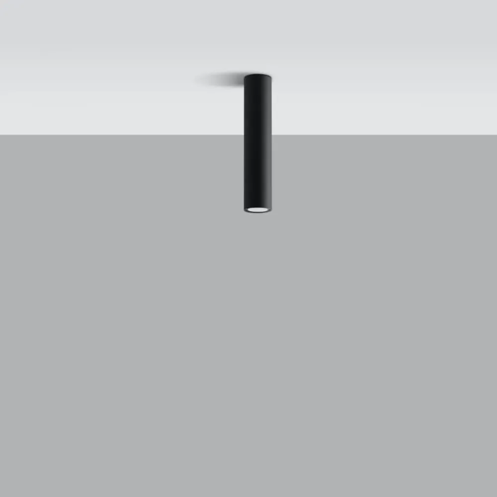 Illustration numéro 2 du produit Plafonnier acier noir H 30 cm