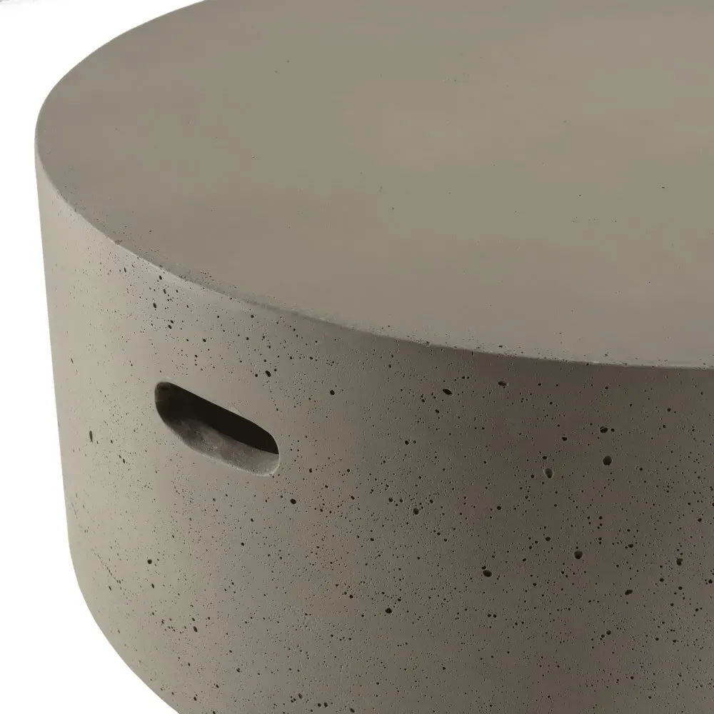 Illustration numéro 2 du produit Table basse de jardin ronde béton D79 cm