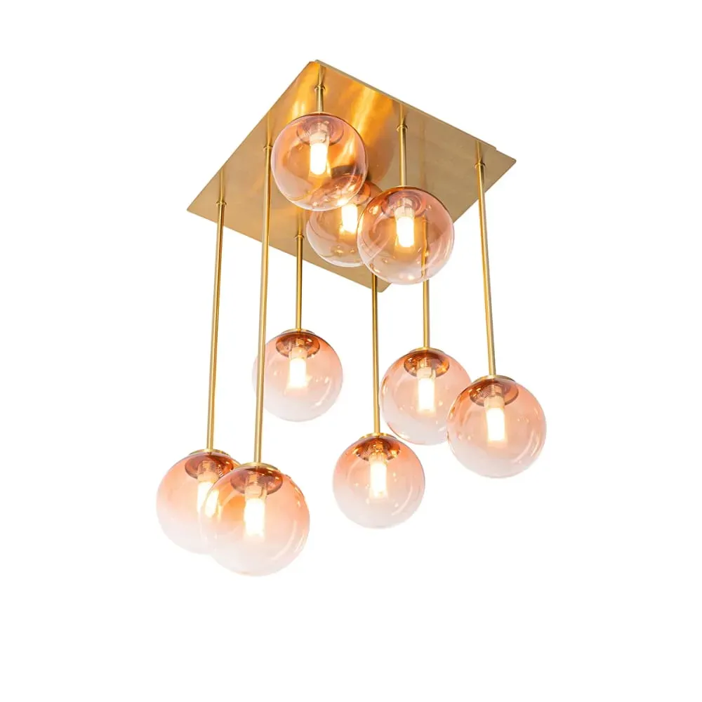 Illustration numéro 2 du produit Plafonnier en acier rose