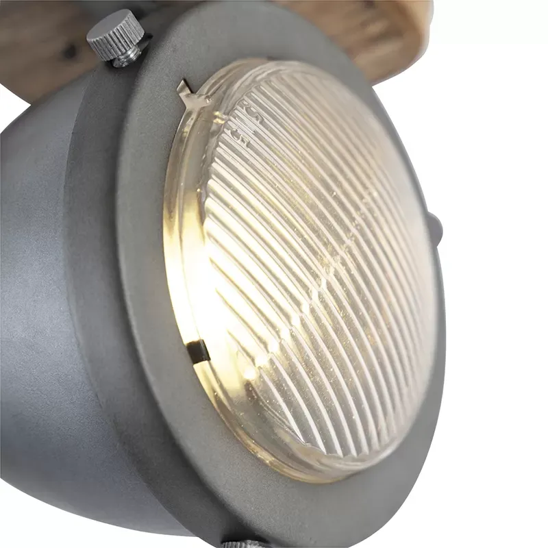 Illustration numéro 2 du produit Spot murale en acier gris