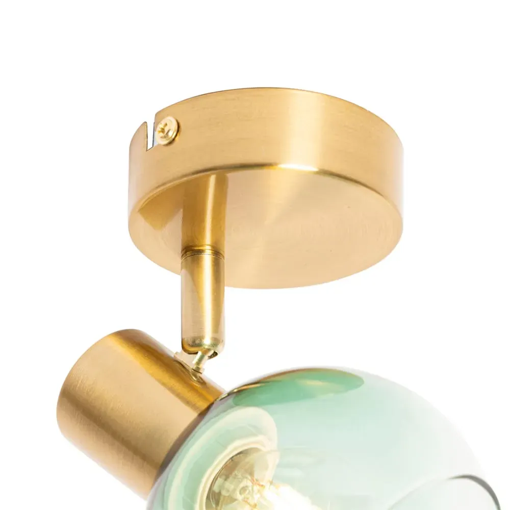 Illustration numéro 2 du produit Spot murale en acier vert