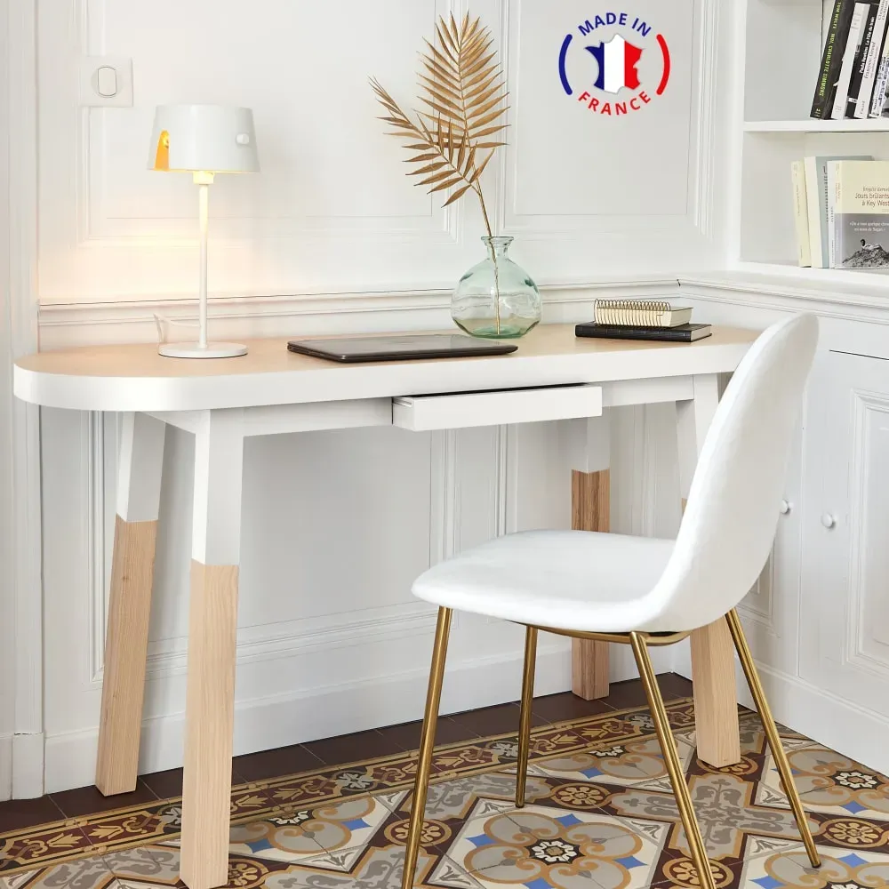 Illustration numéro 2 du produit Bureau Console 100 cm, 100% frêne massif