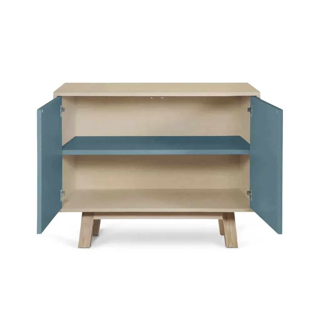 Illustration numéro 2 du produit Buffet bas 2 portes 100 cm, en frêne