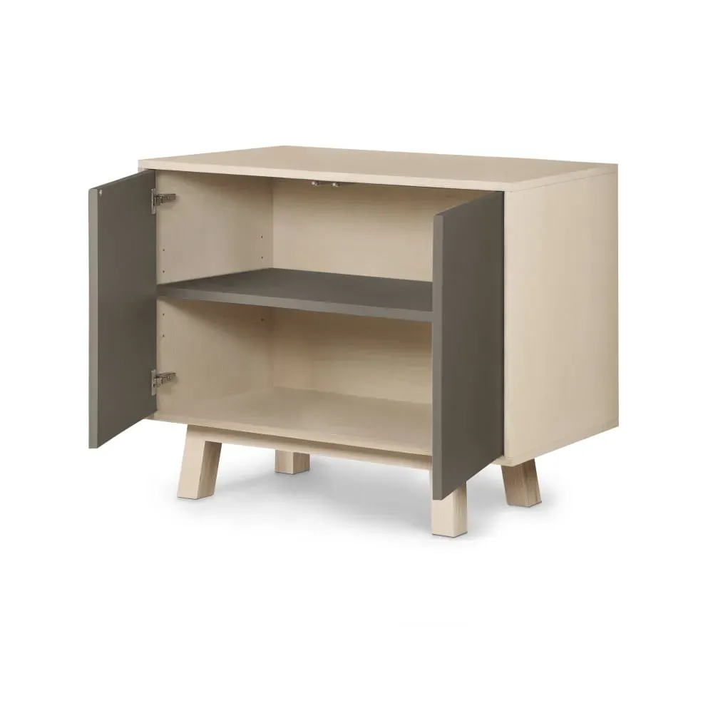 Illustration numéro 2 du produit Buffet bas 2 portes 100 cm, en frêne