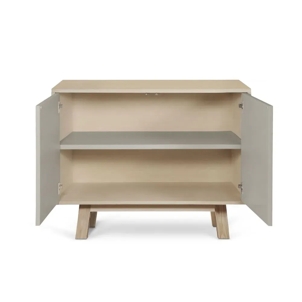 Illustration numéro 2 du produit Buffet bas 2 portes 100 cm, en frêne