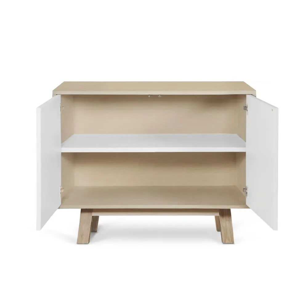 Illustration numéro 2 du produit Buffet bas 2 portes 100 cm, en frêne