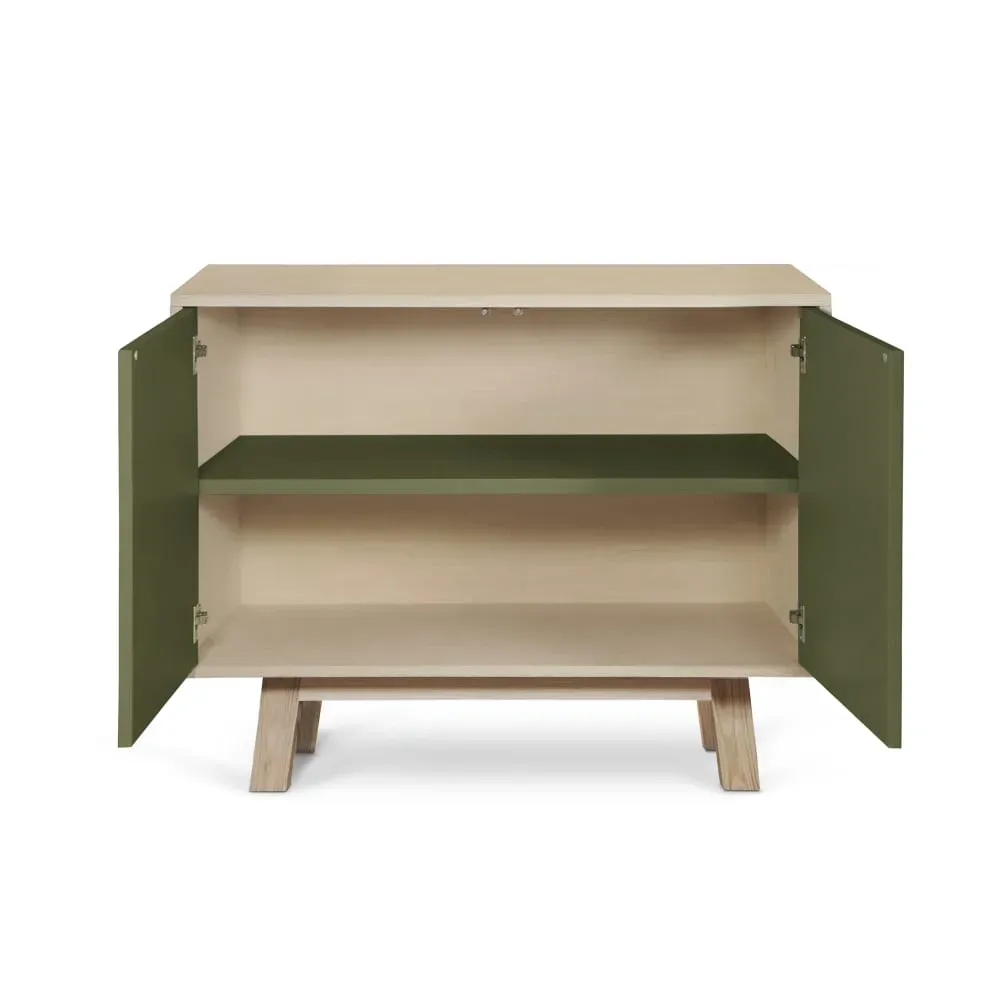 Illustration numéro 2 du produit Buffet bas 2 portes 100 cm, en frêne