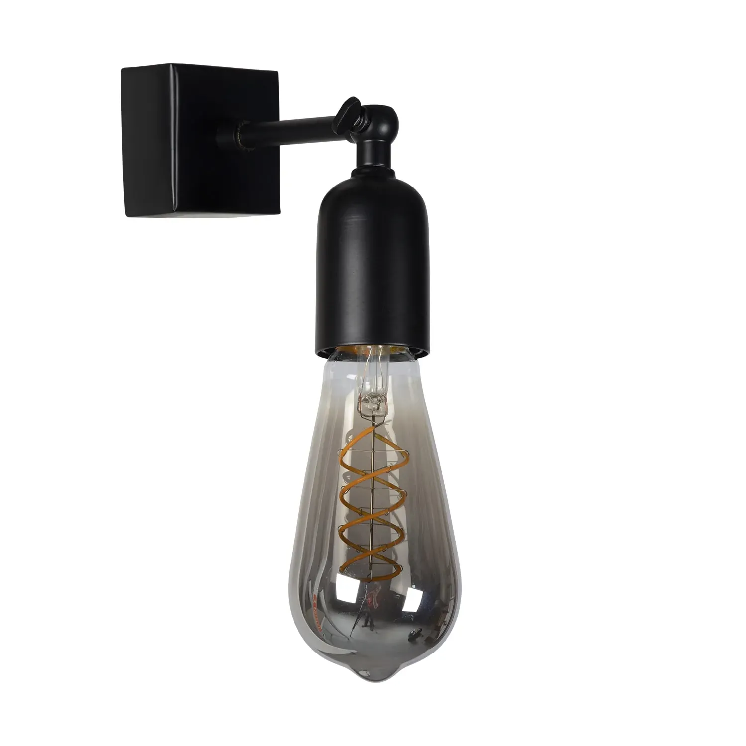 Illustration numéro 2 du produit Lampe murale industriellement à la hauteur noire 12 cm en métal