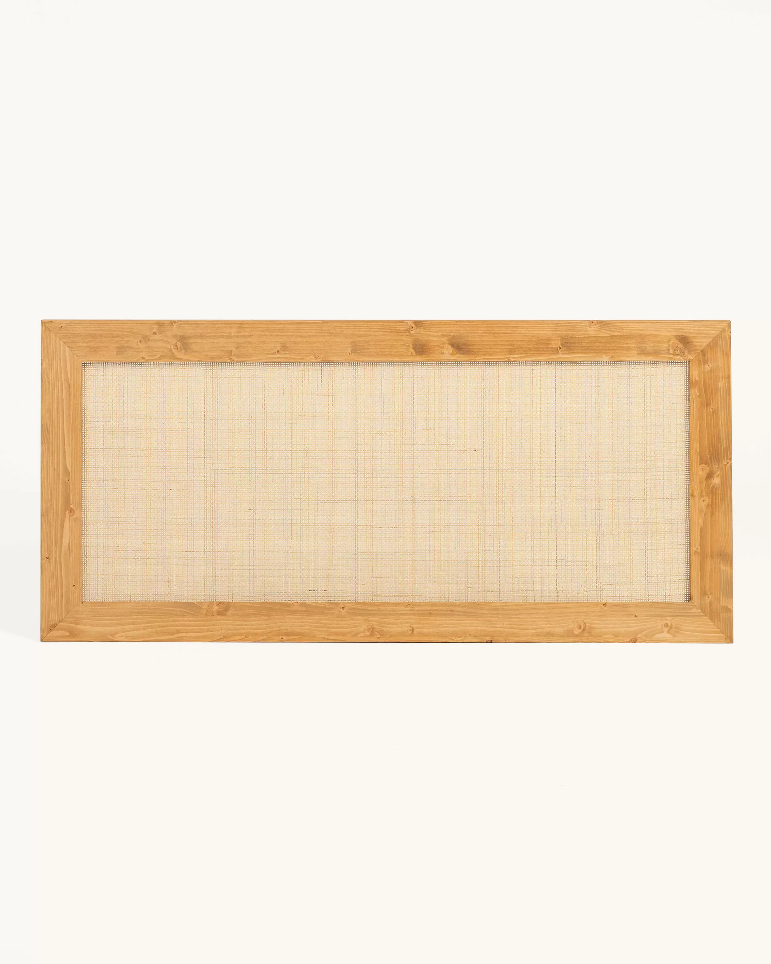Illustration numéro 2 du produit Tête de lit en bois pour lit de 135 cm couleur marron clair