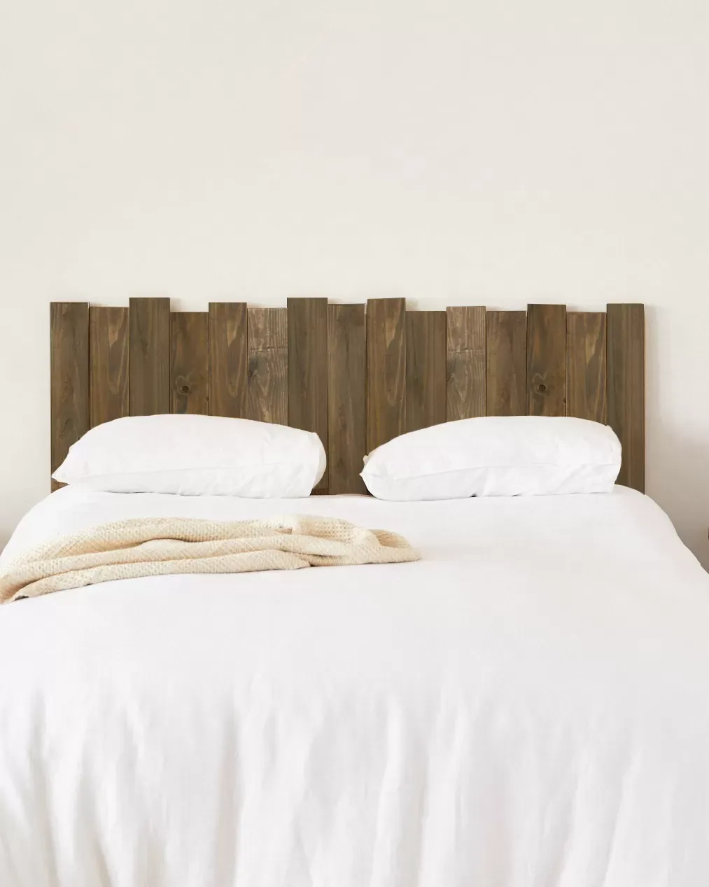 Illustration numéro 2 du produit Tête de lit en bois de sapin récupéré 180 cm couleur marron