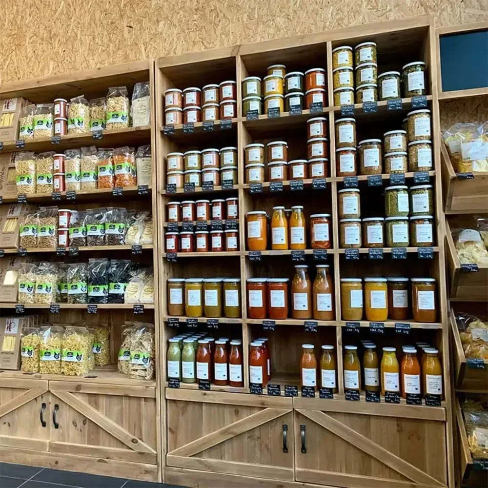 Illustration numéro 2 du produit Étagère à bière 15 casiers 2 portes bois massif